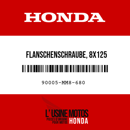 image de 90005-MM8-680 FLANSCHENSCHRAUBE, 8X125