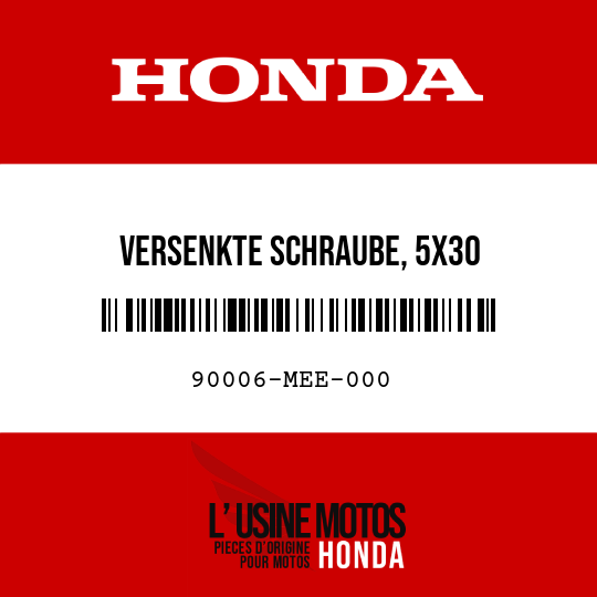 image de 90006-MEE-000 VERSENKTE SCHRAUBE, 5X30