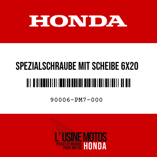 image de 90006-PM7-000 SPEZIALSCHRAUBE MIT SCHEIBE 6X20
