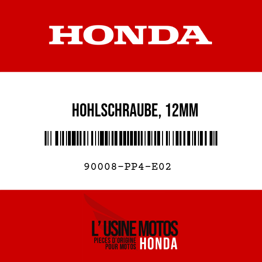 image de 90008-PP4-E02 HOHLSCHRAUBE, 12MM