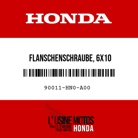 image de 90011-HN0-A00 FLANSCHENSCHRAUBE, 6X10