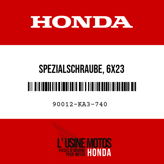 image de 90012-KA3-740 SPEZIALSCHRAUBE, 6X23