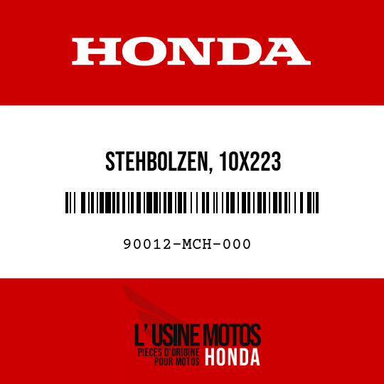 image de 90012-MCH-000 STEHBOLZEN, 10X223