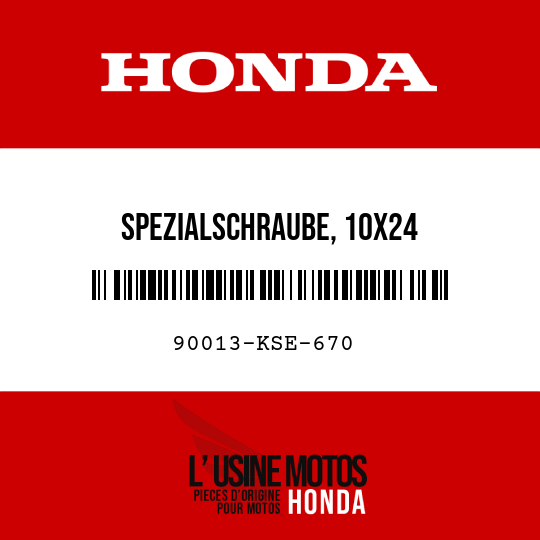image de 90013-KSE-670 SPEZIALSCHRAUBE, 10X24