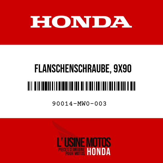 image de 90014-MW0-003 FLANSCHENSCHRAUBE, 9X90