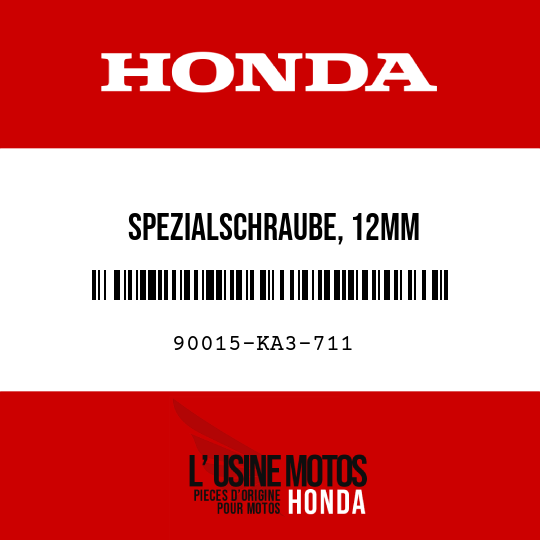 image de 90015-KA3-711 SPEZIALSCHRAUBE, 12MM