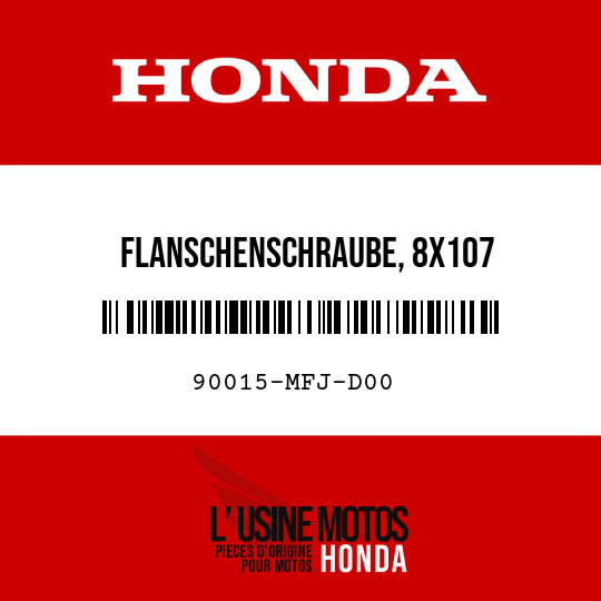 image de 90015-MFJ-D00 FLANSCHENSCHRAUBE, 8X107