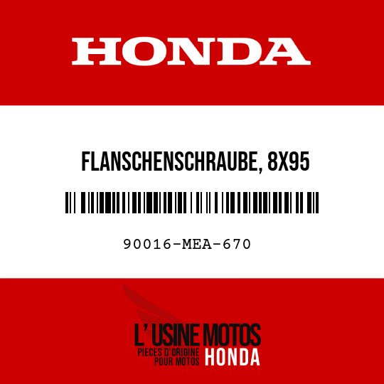 image de 90016-MEA-670 FLANSCHENSCHRAUBE, 8X95