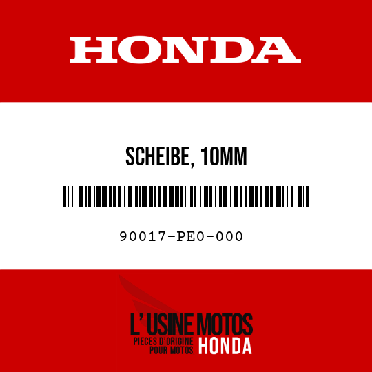 image de 90017-PE0-000 SCHEIBE, 10MM