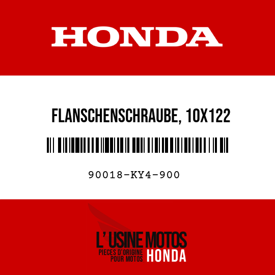 image de 90018-KY4-900 FLANSCHENSCHRAUBE, 10X122