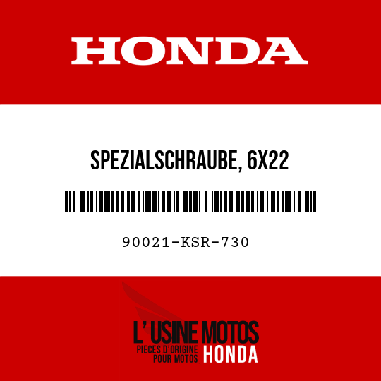 image de 90021-KSR-730 SPEZIALSCHRAUBE, 6X22