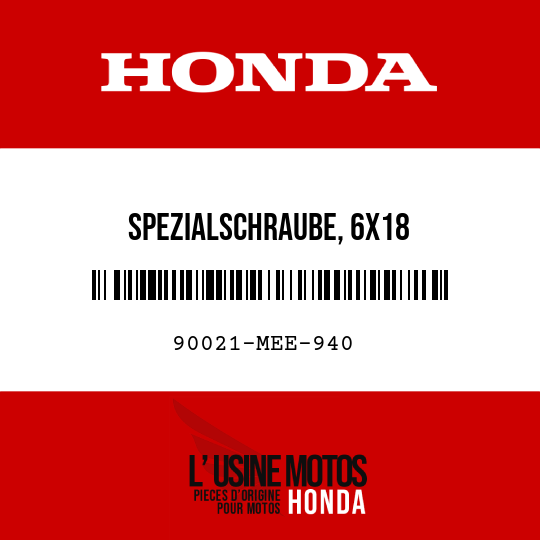image de 90021-MEE-940 SPEZIALSCHRAUBE, 6X18