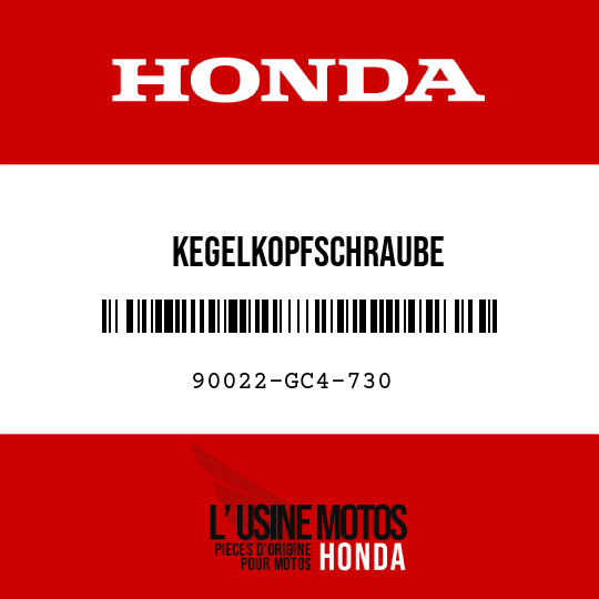 image de 90022-GC4-730 KEGELKOPFSCHRAUBE