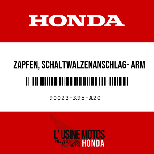 image de 90023-K95-A20 ZAPFEN, SCHALTWALZENANSCHLAG- ARM