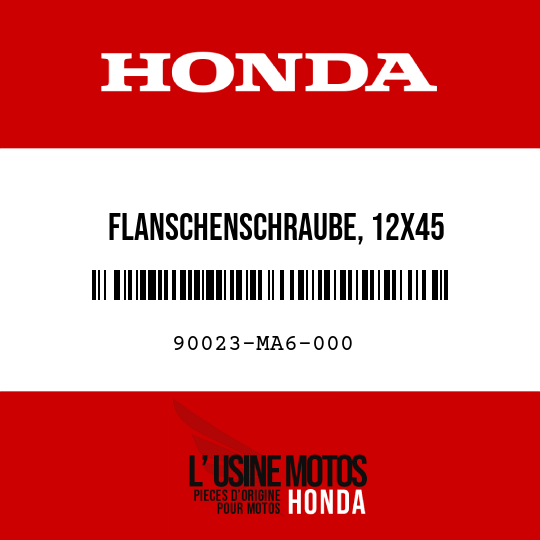 image de 90023-MA6-000 FLANSCHENSCHRAUBE, 12X45