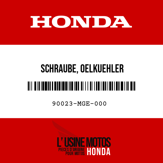 image de 90023-MGE-000 SCHRAUBE, OELKUEHLER