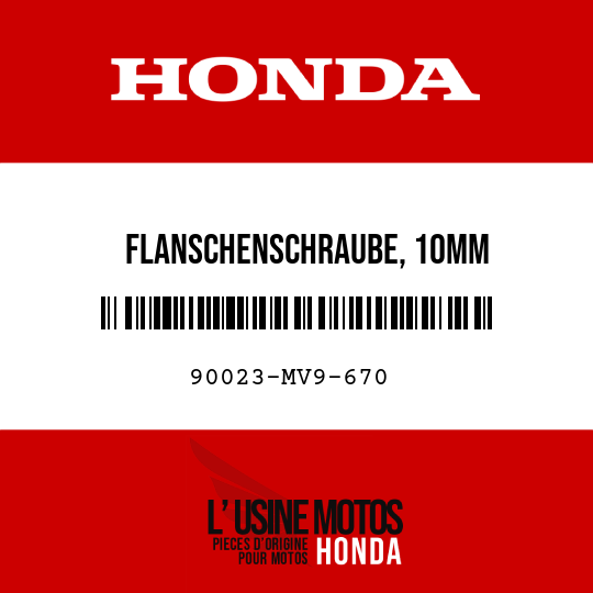image de 90023-MV9-670 FLANSCHENSCHRAUBE, 10MM