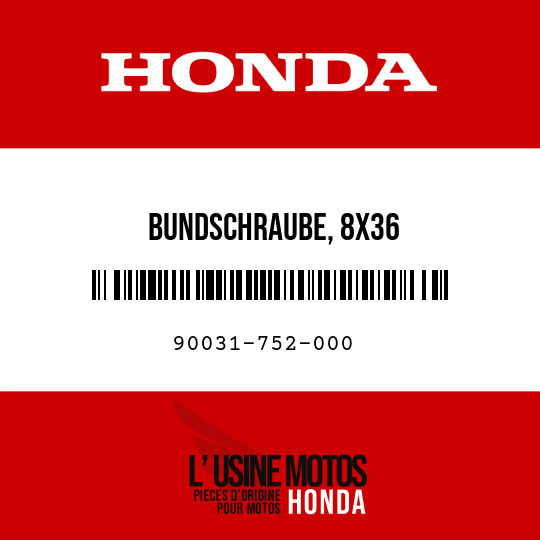image de 90031-752-000 BUNDSCHRAUBE, 8X36