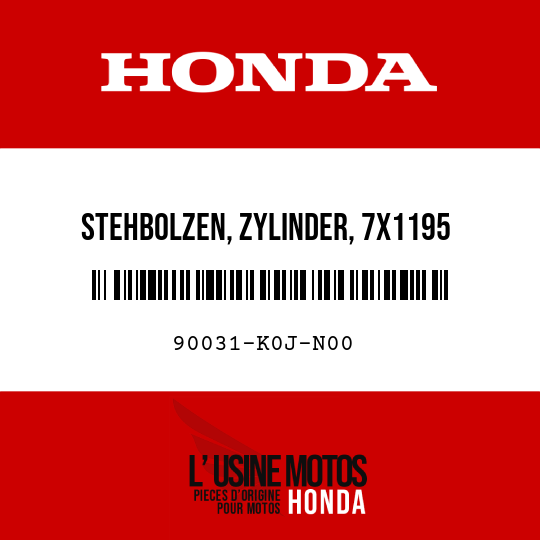 image de 90031-K0J-N00 STEHBOLZEN, ZYLINDER, 7X1195