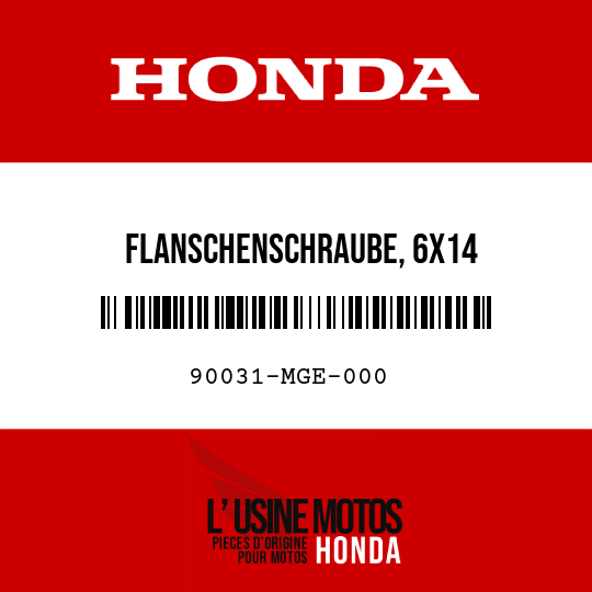 image de 90031-MGE-000 FLANSCHENSCHRAUBE, 6X14