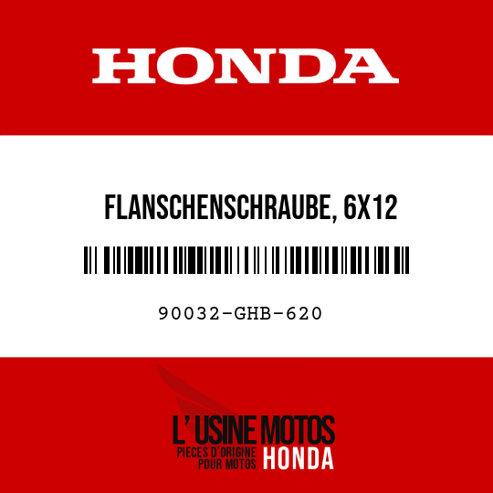 image de 90032-GHB-620 FLANSCHENSCHRAUBE, 6X12
