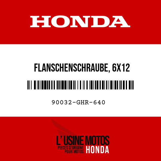 image de 90032-GHR-640 FLANSCHENSCHRAUBE, 6X12