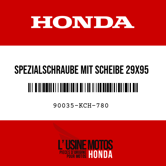 image de 90035-KCH-780 SPEZIALSCHRAUBE MIT SCHEIBE 29X95