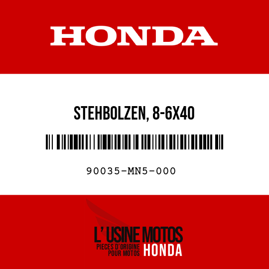 image de 90035-MN5-000 STEHBOLZEN, 8-6X40