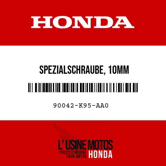 image de 90042-K95-AA0 SPEZIALSCHRAUBE, 10MM