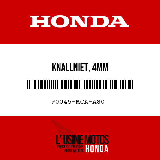 image de 90045-MCA-A80 KNALLNIET, 4MM