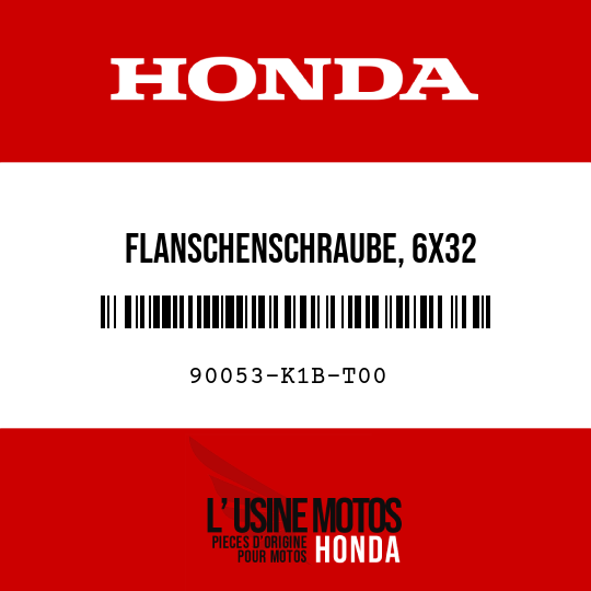 image de 90053-K1B-T00 FLANSCHENSCHRAUBE, 6X32