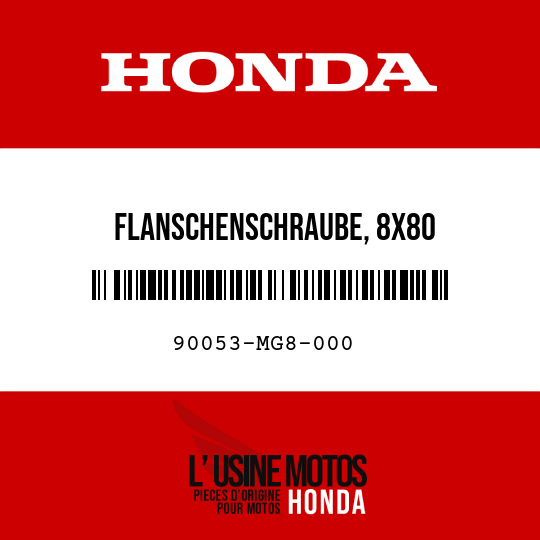 image de 90053-MG8-000 FLANSCHENSCHRAUBE, 8X80