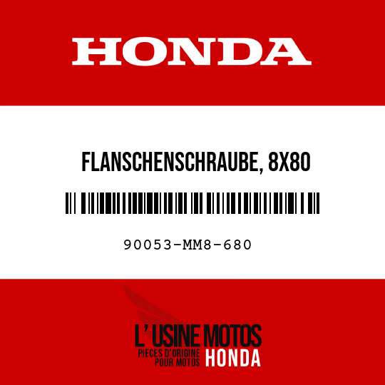 image de 90053-MM8-680 FLANSCHENSCHRAUBE, 8X80
