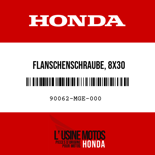 image de 90062-MGE-000 FLANSCHENSCHRAUBE, 8X30