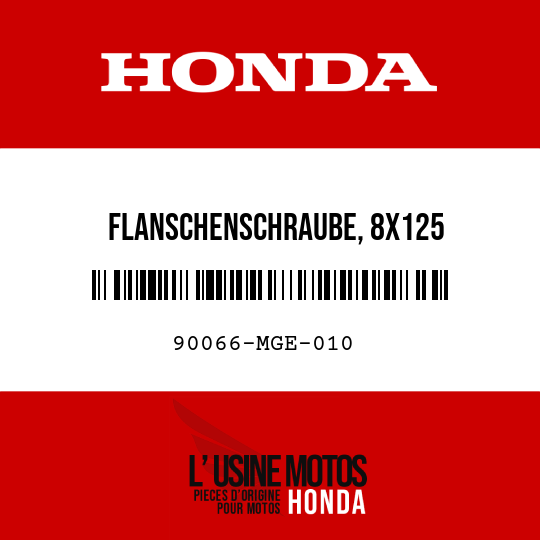 image de 90066-MGE-010 FLANSCHENSCHRAUBE, 8X125