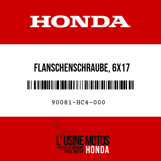 image de 90081-HC4-000 FLANSCHENSCHRAUBE, 6X17