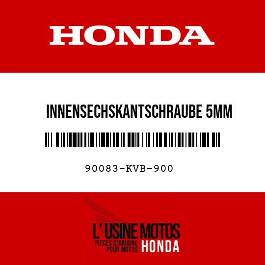 image de 90083-KVB-900 INNENSECHSKANTSCHRAUBE 5MM