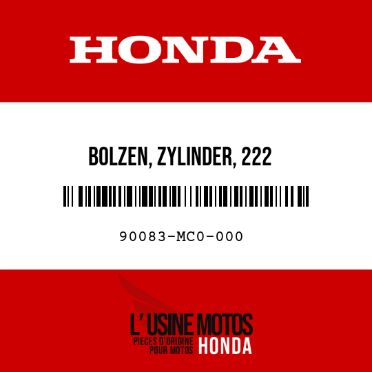 image de 90083-MC0-000 BOLZEN, ZYLINDER, 222