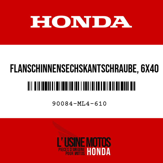 image de 90084-ML4-610 FLANSCHINNENSECHSKANTSCHRAUBE, 6X40