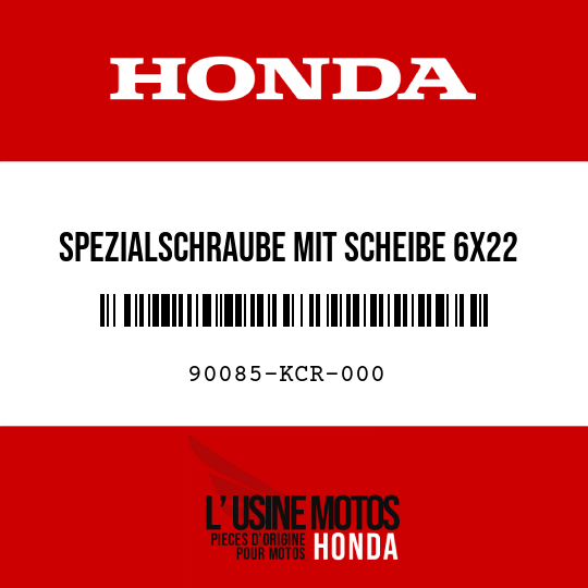 image de 90085-KCR-000 SPEZIALSCHRAUBE MIT SCHEIBE 6X22