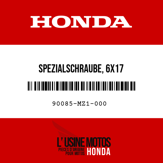 image de 90085-MZ1-000 SPEZIALSCHRAUBE, 6X17