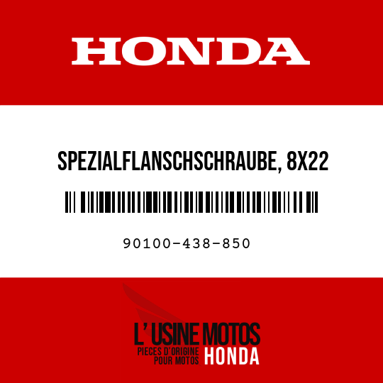 image de 90100-438-850 SPEZIALFLANSCHSCHRAUBE, 8X22
