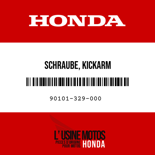 image de 90101-329-000 SCHRAUBE, KICKARM
