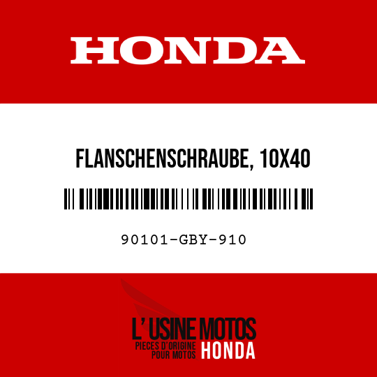 image de 90101-GBY-910 FLANSCHENSCHRAUBE, 10X40