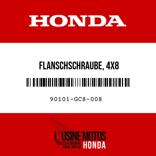 image de 90101-GC8-008 FLANSCHSCHRAUBE, 4X8
