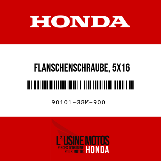 image de 90101-GGM-900 FLANSCHENSCHRAUBE, 5X16