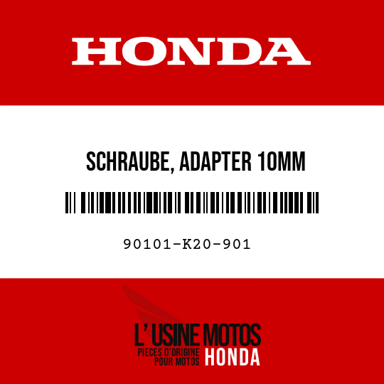 image de 90101-K20-901 SCHRAUBE, ADAPTER 10MM