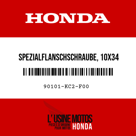 image de 90101-KC2-F00 SPEZIALFLANSCHSCHRAUBE, 10X34