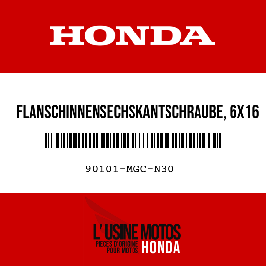image de 90101-MGC-N30 FLANSCHINNENSECHSKANTSCHRAUBE, 6X16
