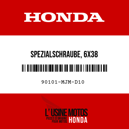 image de 90101-MJM-D10 SPEZIALSCHRAUBE, 6X38